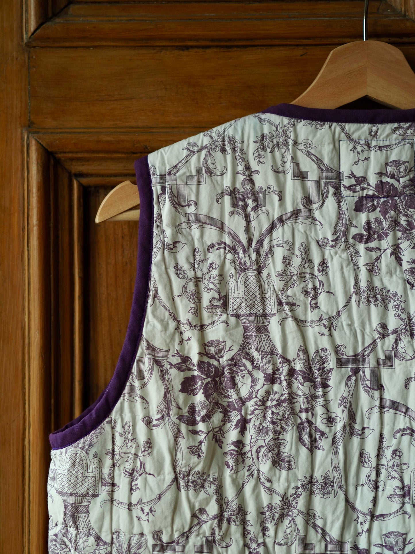 Toile de Jouy Quilt Vest - Small (UK 8-10)