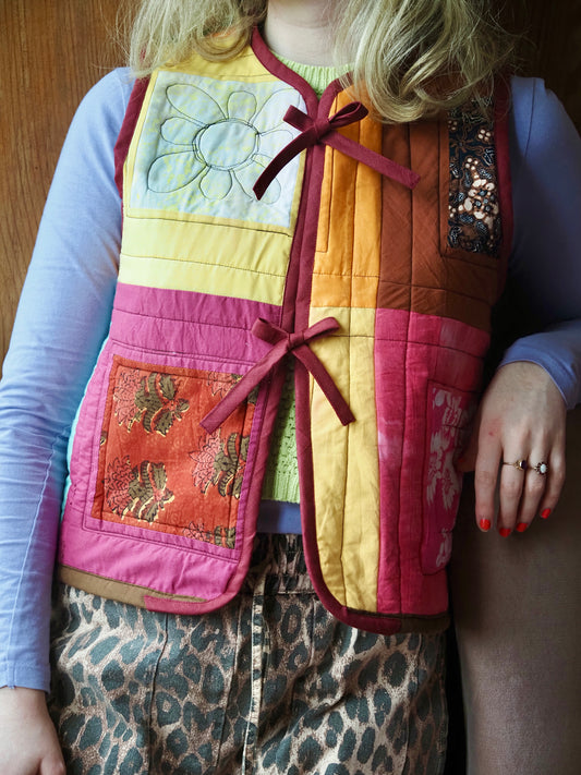 Patchwork Quilt Vest - Small (UK 8-10)